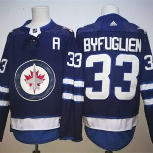 Jets 33 Dustin Byfuglien Blue Men Jersey