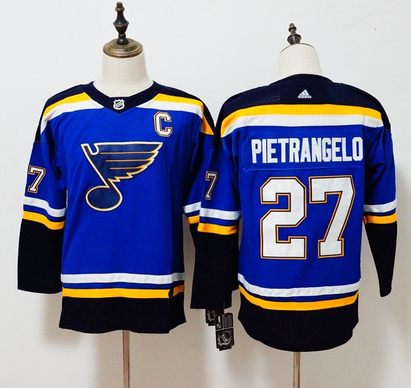 Blues 27 Alex Pietrangelo Blue Youth Jersey