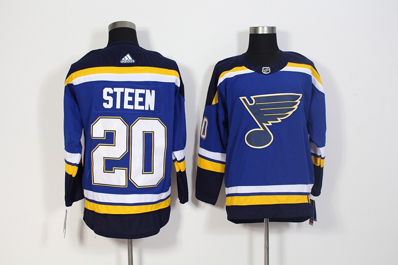 Blues 20 Alexander Steen Blue Men Jersey