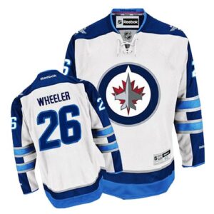 Jets 26 Blake Wheeler White Men Jersey