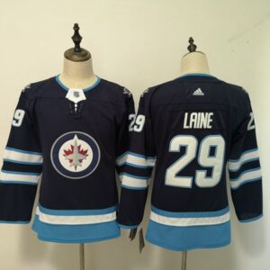 Jets 29 Patrik Laine Navy Youth Jersey