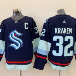 Seattle Kraken 32 Kraken Navy Men Jersey