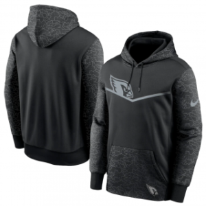 Arizona Cardinals Black Reflective Therma Hoodie