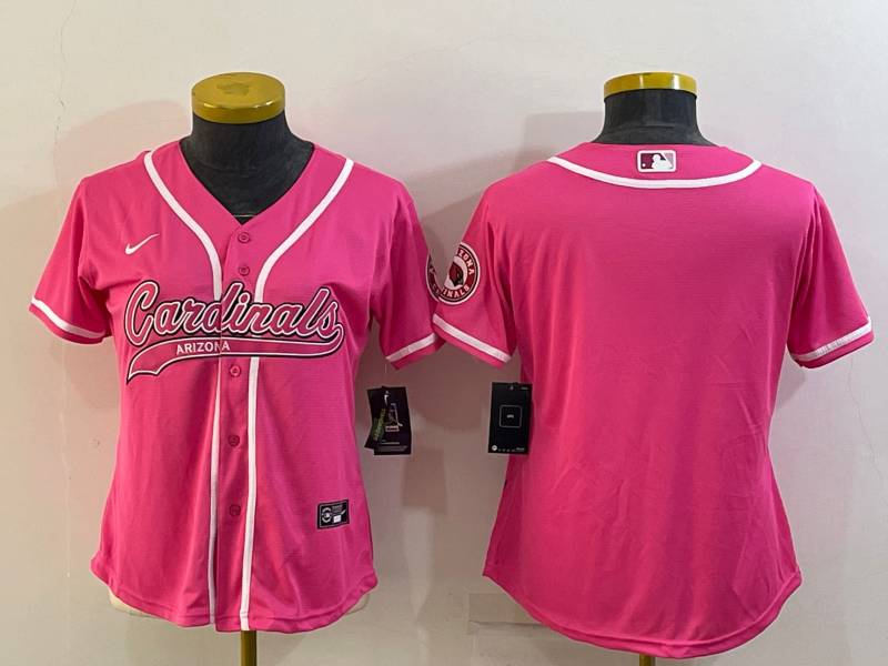 Nike Cardinals Blank Pink Vapor Baseball Limited Women Jersey