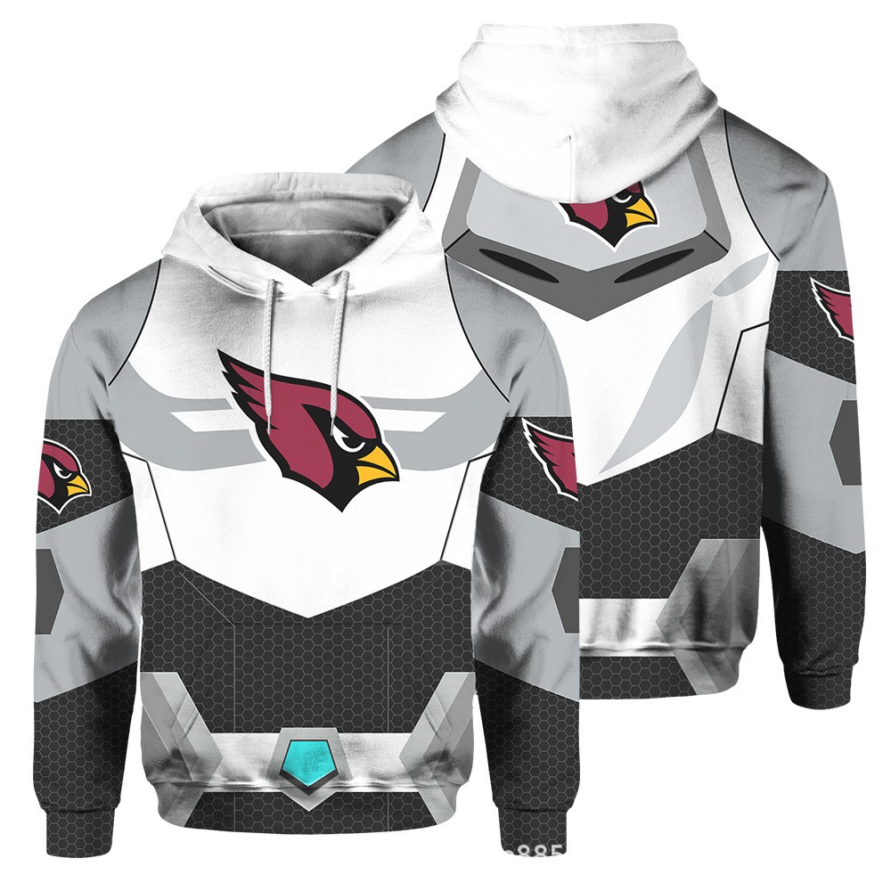 Arizona Cardinals 3D Printed Pocket Pullover Hoodie