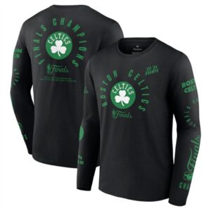 Celtics Black 2024 Finals Champions Drive To The Hoop Long Sleeve T-Shirt