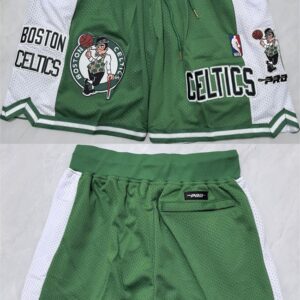 Boston Celtics Green White Shorts (Run Small)