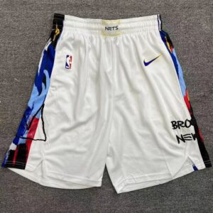 Nets White Shorts