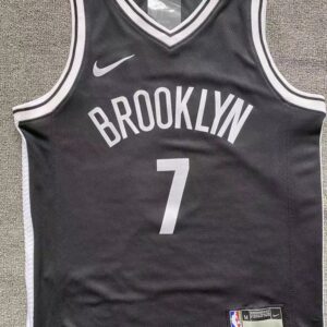 Nets 7 Kevin Durant Black Youth Jersey
