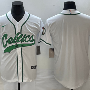 Celtics Blank White Baseball Men Jersey