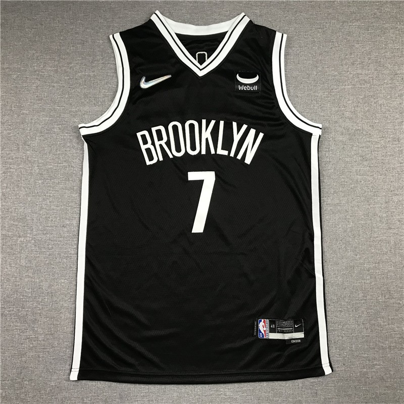 Nets 7 Durant Black New Men Jersey
