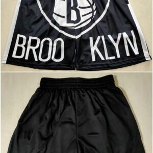 Nets Black Mitchell & Ness Shorts (Run Small)