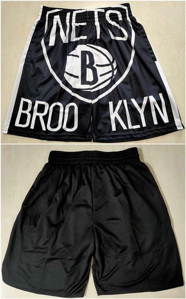 Nets Black Mitchell & Ness Shorts (Run Small)