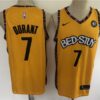 Nets 7 Kevin Durant Amarillo Yellow Men Jersey
