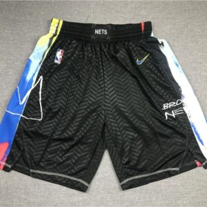 Nets Black City Shorts