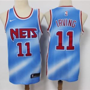 Nets 11 Kyrie Irving Blue Men Jersey