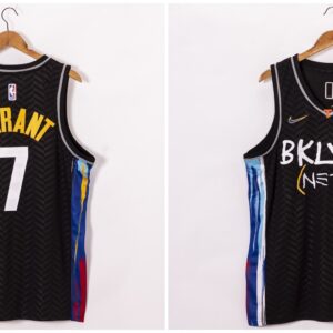 Nets 7 Kevin Durant Black 2020-21 City Edition Men Jersey