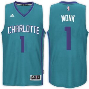 Adidas Hornets 1 Malik Monk Alternate Teal 2017 Draft Men Jersey