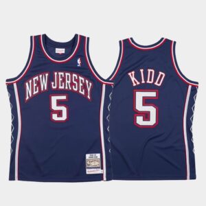 Nets 5 Jason Kidd Hardwood Classics 2006-07  Navy Men Jersey