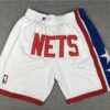 Nets White Swingman Mesh Shorts