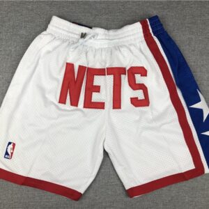 Nets White Swingman Mesh Shorts