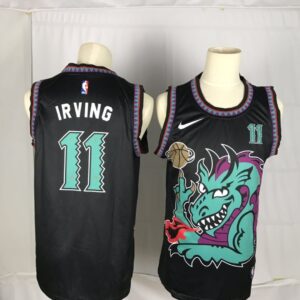 Nets 11 Kyrie Irving Green Black Dragon Men Jersey