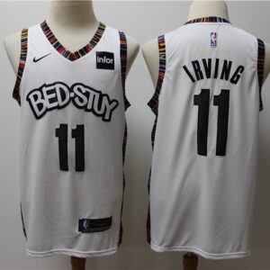 Nets 11 Kyrie Irving White 2019-20 City Edition Men Jersey