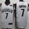 Nets 7 Kevin Durant White City Edition Men Jersey