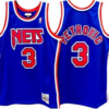 New Jersey Nets 3  Drazen Petrovic Blue Throwback Men Jersey