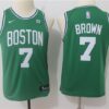 Celtics 7 Jaylen Brown Green Swingman Youth Jersey
