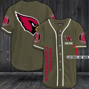 Arizona Cardinals Oliver Baseball Customized Jersey