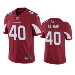 Arizona Cardinals 40 Pat Tillman Red  100th Season Vapor Untouchable Limited  Men Jersey