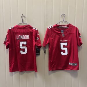 Atlanta Falcons 5 Drake London Red 2026 New Vapor Limited Youth Jersey