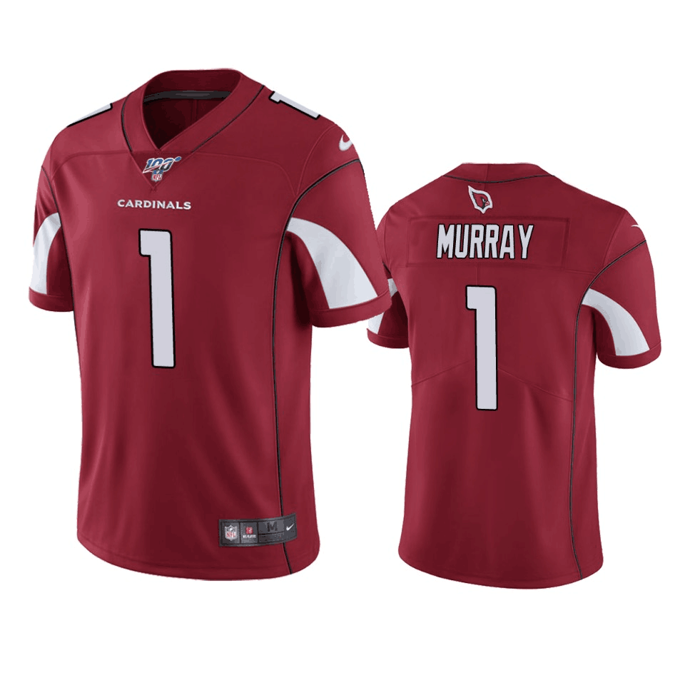 Arizona Cardinals 1 Kyler Murray Red 100th Season Vapor Untouchable Limited Men Jersey