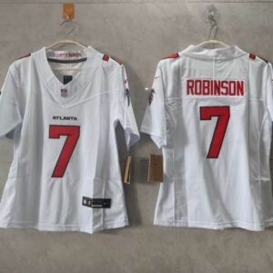 Atlanta Falcons 5 Robinson White 2026 New F.U.S.E. Vapor Limited Women Jersey