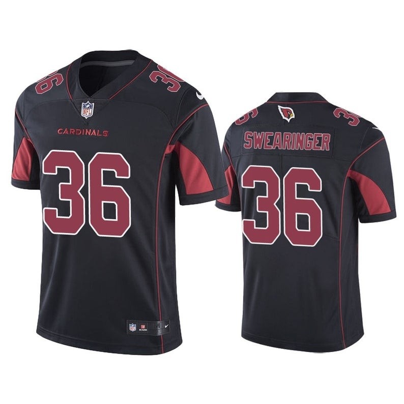 Arizona Cardinals 36 D.J. Swearinger Black Red Vapor Untouchable Limited Men Jersey