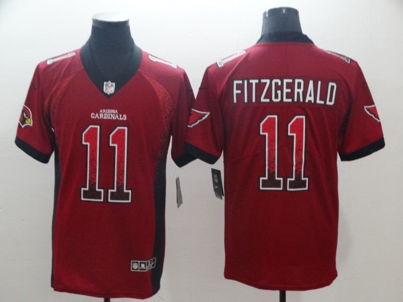 Nike Cardinals 11 Larry Fitzgerald Red Drift Fashion Limited Men Jersey