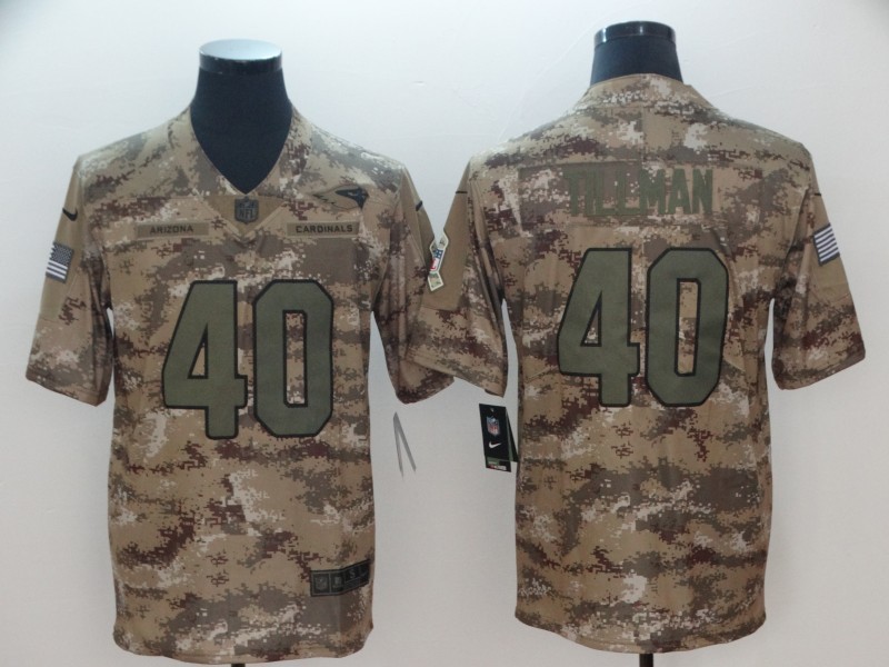 Nike Cardinals 40 Pat Tillman 2018 Camo Salute to Service Limited Men Jersey