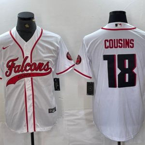 Nike Falcons 18 Kirk Cousins White Vapor Baseball Limited Men Jersey