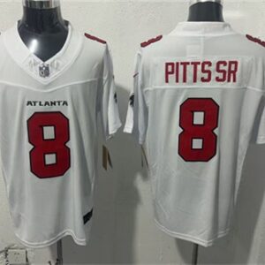 Atlanta Falcons 8 Kyle Pitts Sr. White 2026 New F.U.S.E. Vapor Limited Men Jersey