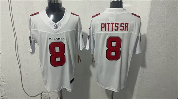 Atlanta Falcons 8 Kyle Pitts Sr. White 2026 New F.U.S.E. Vapor Limited Men Jersey