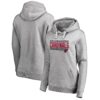 Arizona Cardinals Pro Line Ash Side Stripe Pullover Women Hoodie