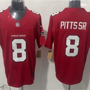 Atlanta Falcons 8 Kyle Pitts Sr. Red 2026 New F.U.S.E. Vapor Limited Men Jersey