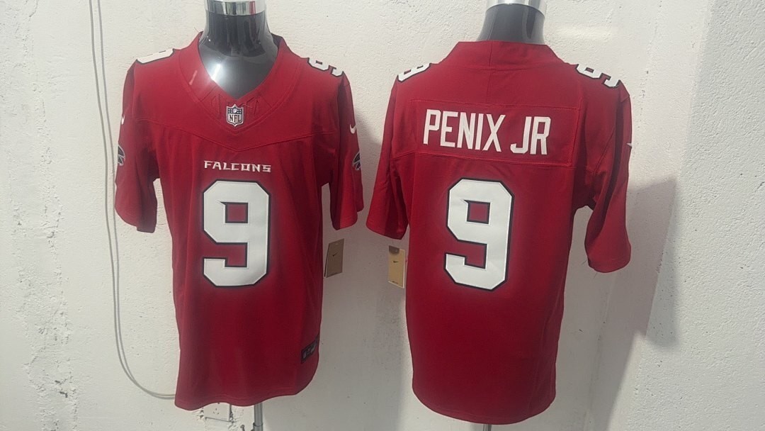 Atlanta Falcons 9 Michael Penix Jr. Red 2026 New F.U.S.E. Vapor Limited Men Jersey
