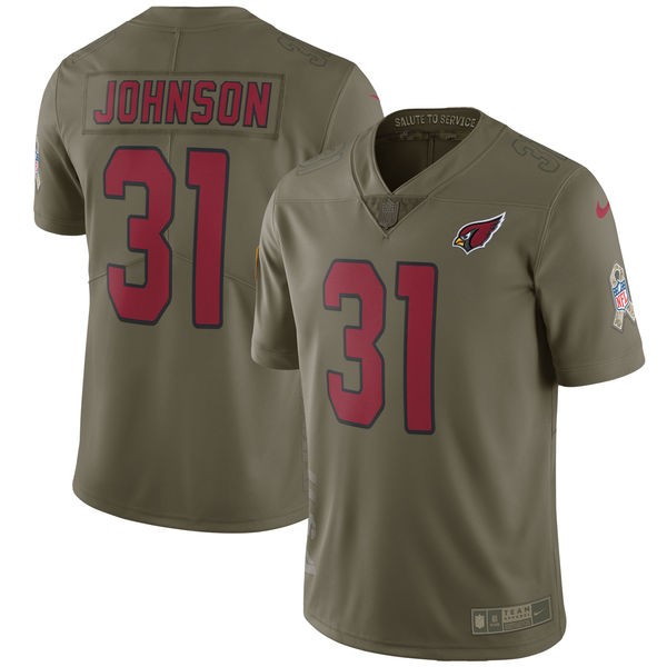Nike Cardinals 31 David Johnson Olive 2017 Salute To Service Limited Youth Jersey