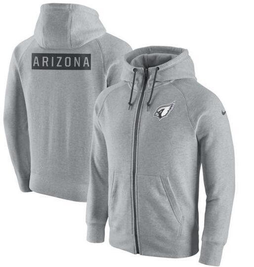 Arizona Cardinals Gridiron Gray 2.0 Full-Zip Hoodie