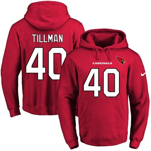 Cardinals 40 Pat Tillman Red Men Pullover Hoodie