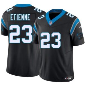 Nike Panthers 23 Trevor Etienne Black 2025 Draft F.U.S.E. Vapor Limited Men Jersey