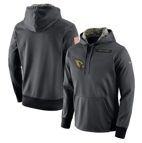 Arizona Cardinals Anthracite Salute to Service Player Performance Hoodie