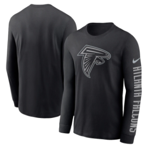 Atlanta Falcons Black Long Sleeve T-Shirt